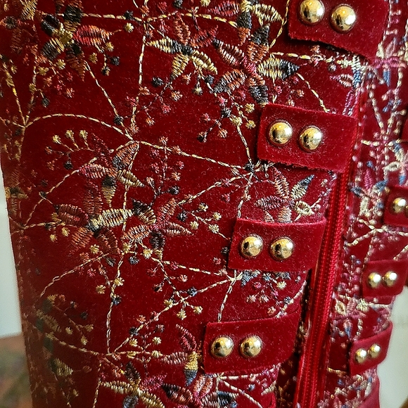 ♥️NWT♥️ TRISH SCULLY GIRLS CRIMSON BOOTS - Picture 6 of 16